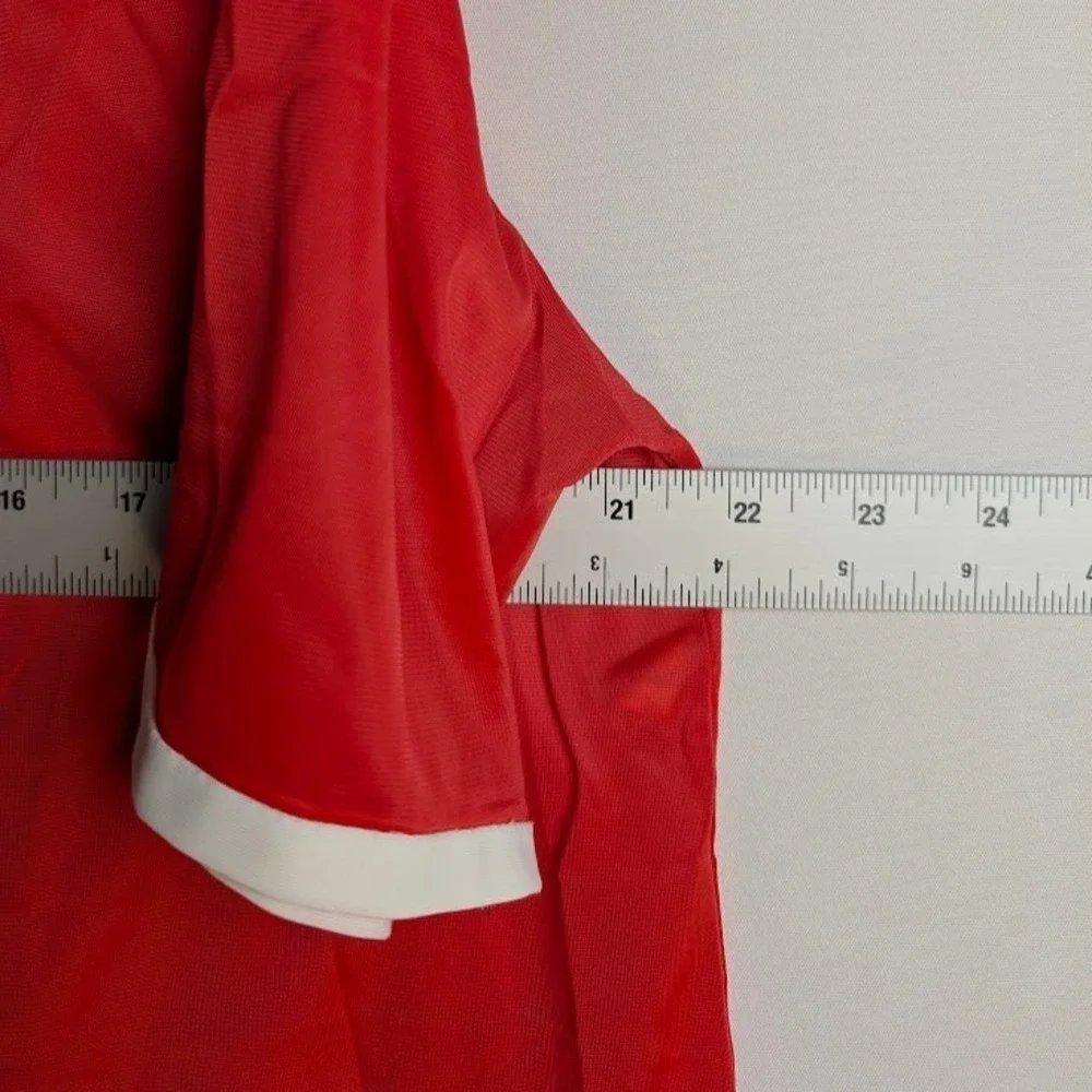 Vintage 60'S Henson Kickernick‎ Pajama Set Women's M Red Nylon Made in USA